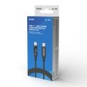 Savio USB-C - USB-C cable with display CL-174 1 m black USB cable USB 3.2 Gen 1 (3.1 Gen 1) USB C Savio USB-C - USB-C cable with display CL-174 1 m black USB cable USB 3.2 Gen 1 (3.1 Gen 1) USB C