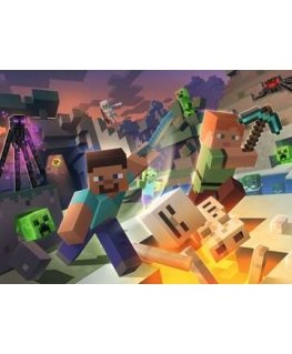 Ravensburger Minecraft Dėlionė 100 vnt Kompiuterinis žaidimas