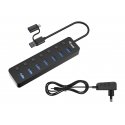 Equip 128965 sąsajos šakotuvas USB 3.2 Gen 1 (3.1 Gen 1) Type-A 5000 Mbit/ai Juoda