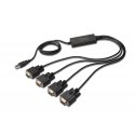 Digitus DA-70159 serijinis kabelis Juoda 1,5 m USB A tipo DB-9
