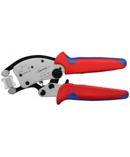 Knipex Twistor16 Puristustyökalu musta, Sininen, Punainen, Hopea