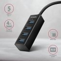 Axagon HUE-M1A jaotur USB 3.2 Gen 1 (3.1 Gen 1) Type-A 5000 Mbit/s Must Axagon HUE-M1A jaotur USB 3.2 Gen 1 (3.1 Gen 1) Type-A 5000 Mbit/s Must