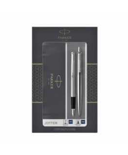 Parker 2093258 rašiklių rinkinys Juoda, Sidabras 2 vnt