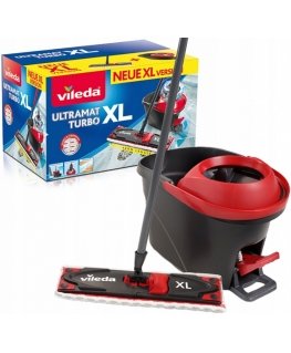 Vileda Ultramat Turbo XL moppi Kuiva ja märkä Mikrokuitu musta, Punainen