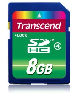 Transcend TS8GSDHC4 memory card 8 GB SDHC