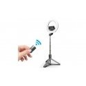 Mocco 4in1 Universal Selfie Stick with 3-Tone LED Lamp / Tripod Stand / Bluetooth Remote Control / Black Mocco 4in1 Universal Selfie Stick with 3-Tone LED Lamp / Tripod Stand / Bluetooth Remote Control / Black
