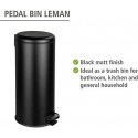 Pedal bin LEMAN with Easy-Close function, 30 L, WENKO Pedal bin LEMAN with Easy-Close function, 30 L, WENKO