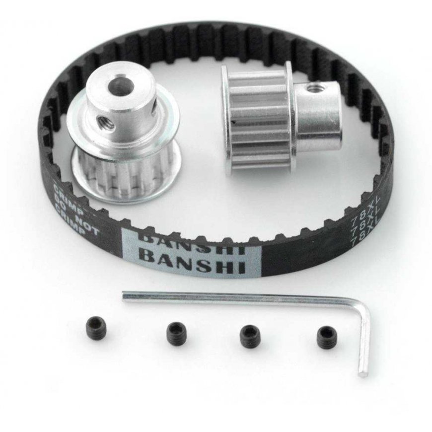 Grąžtas Oem Dantytas diržas 10x180mm + krumpliaratis 12T - 5mm - 2 vnt