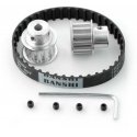 Grąžtas Oem Dantytas diržas 10x180mm + krumpliaratis 12T - 5mm - 2 vnt Grąžtas Oem Dantytas diržas 10x180mm + krumpliaratis 12T - 5mm - 2 vnt