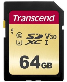 Transcend 64GB, UHS-I, SD SDXC Luokka 10