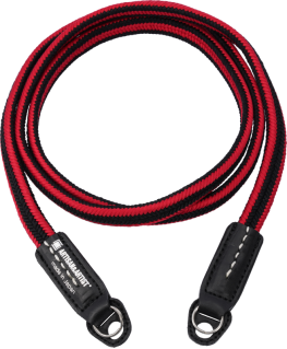 ARTISANARTIST Artisan & Artist I ACAM-320A I Silk camera strap, Black/Red