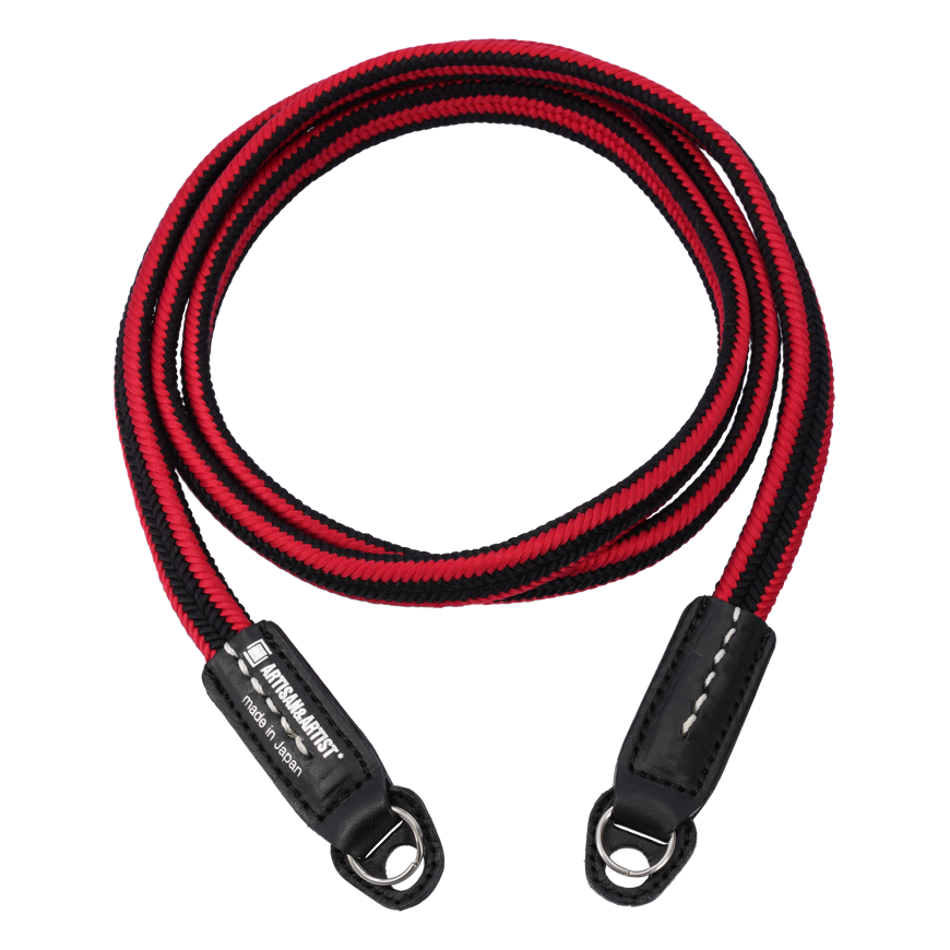 ARTISANARTIST Artisan & Artist I ACAM-320A I Silk camera strap, Black/Red