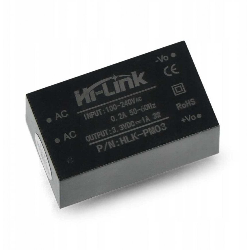 Virtalähde Hi-Link HLK-PM03 100V-240VAC 3.3VDC 1A – 4
