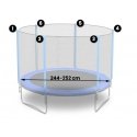 Outdoor trampoline net 252cm 8ft Neo-Sport