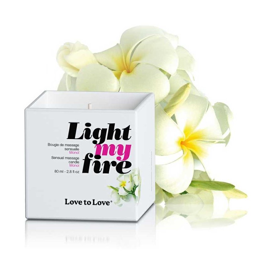 Love To Love LIGHT MY FIRE - MASSAGE CANDLE - MONOI 65G / 2.2OZ.