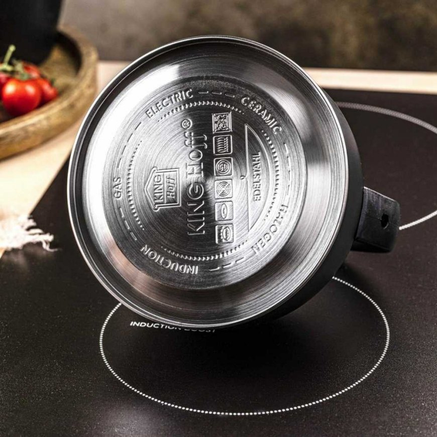 King Hoff STEEL KETTLE 1.5L MATT BLACK KINGHOFF KH-1897 – 3