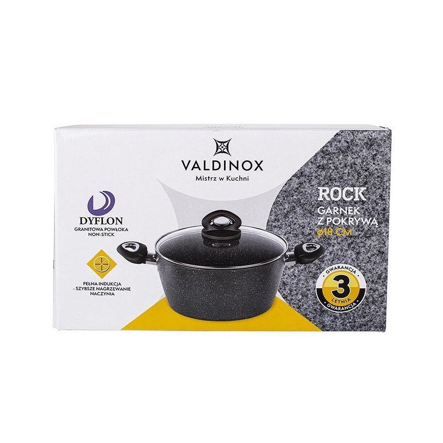 Valdinox ROCK 18 cm puodas, 1,7 l – 3