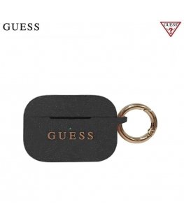Guess GUACAPSILGLBK AirPods Pro cover black/black silicone Glitter