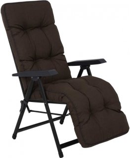 Lena Plus Black Edition H047-04PB PATIO-puutarhatuoli jalkatuella