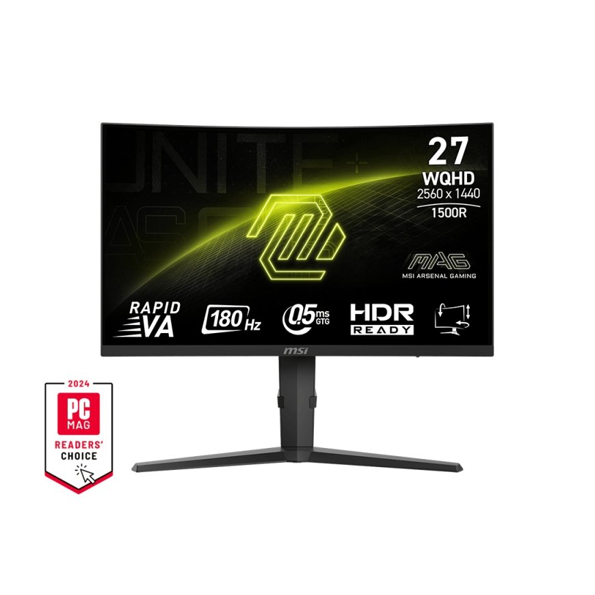 MSI MAG 275CQPFDE monitori 68,6 cm (27") 2560 x 1440 pikseļi Wide Quad HD LCD Melns – 2