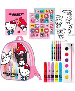 Lasten piirustuskynäkotelo Hello Kitty Pinkki 22 x 23 x 7 cm