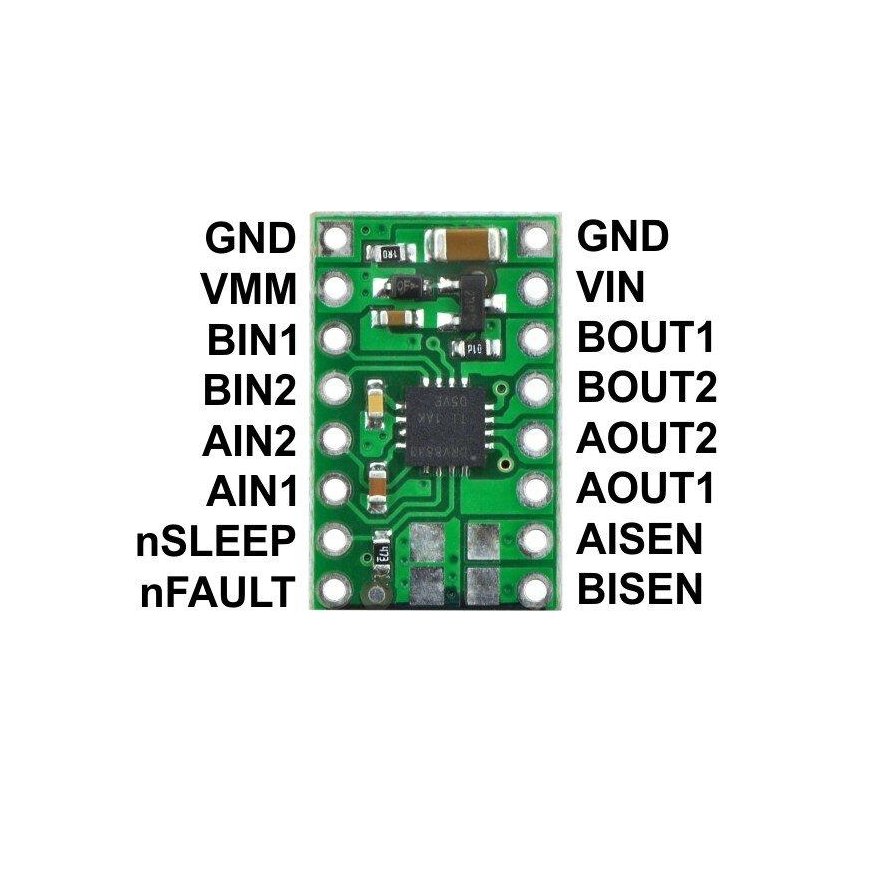DRV8833, dual channel motor controller 10.8V/1.2A, Pololu 2130 – 3
