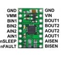 DRV8833, dual channel motor controller 10.8V/1.2A, Pololu 2130