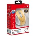 Wireless mouse, Genius Ergo 9000S Pro, white and beige, optical, 2400DPI