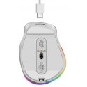 Wireless mouse, Genius Ergo 9000S Pro, white and beige, optical, 2400DPI