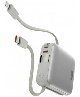 Energea PowerBank 3w1 Bazic Fusion Mini 10000mAh cable USB-C/Lightning gray