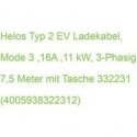 Helos Type 2 sähköauton latauskaapeli, TÜV Mode 3, 16A, 11 kW, 3-vaiheinen, 7,5 metriä laukun kanssa Helos Type 2 sähköauton latauskaapeli, TÜV Mode 3, 16A, 11 kW, 3-vaiheinen, 7,5 metriä laukun kanssa