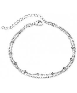 Beneto Minimalist double silver bracelet AGB735/21