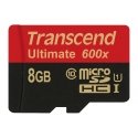 Transcend 8GB microSDHC Class 10 UHS-I (Ultimate) MLC Klass 10 Transcend 8GB microSDHC Class 10 UHS-I (Ultimate) MLC Klass 10