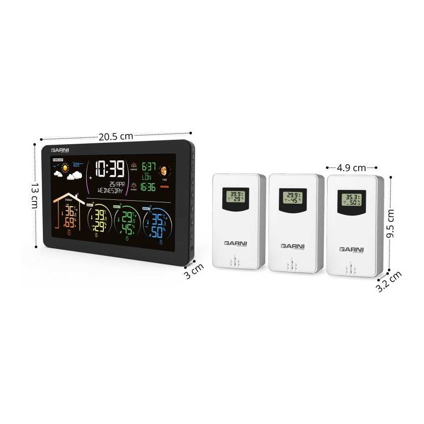 Garni Technology GARNI 580 Line - Weather station with 3 wireless sensors – 3