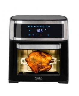 Adler AD 6309 fritüür Üksik 13 l Eraldiseisev 2500 W Kuumaõhu fritüür Must, Hõbe