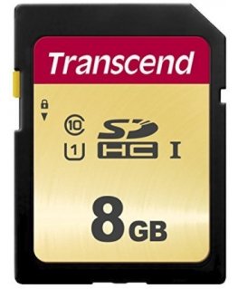 Transcend 8GB, UHS-I, SD SDHC MLC Класс 10