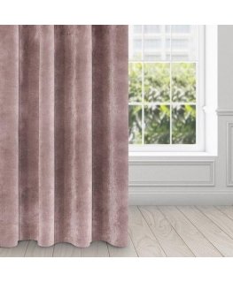 Eurofirany DIVA LINE RIA Soft velvet night curtain, 140X250 cm, loops / rings, color: powder