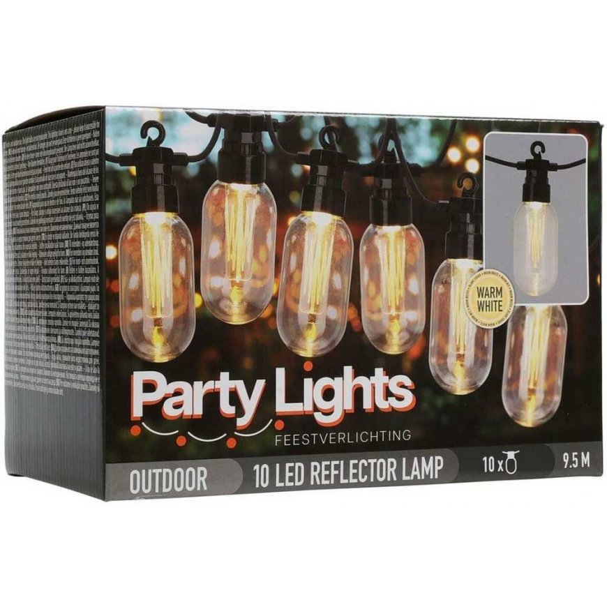 ProGarden Outdoor LED string lights 9.5 m 10 pcs. – 2