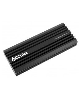 Accura M.2 NVMe USB-C Aliuminio su radiatorem juoda