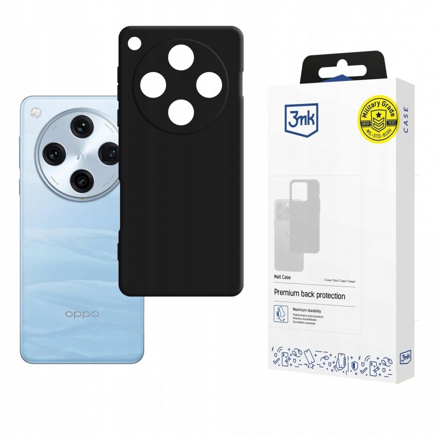 3mk Matt Case for Oppo Find X8 Pro - Black – 2