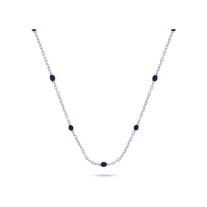 Brilio Silver Brilio Silver Silver pendant with dark blue beads NCL112WB