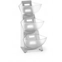 Buffet display stand for sugar, coffee cream, steel, 3 x 1L - Hendi 428245 Buffet display stand for sugar, coffee cream, steel, 3 x 1L - Hendi 428245