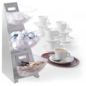 Buffet display stand for sugar, coffee cream, steel, 3 x 1L - Hendi 428245 Buffet display stand for sugar, coffee cream, steel, 3 x 1L - Hendi 428245