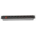 19" distribution panel LEXI-Net 8x230V, ČSN, switch, voltage indicator, cable 3m, 1U 19" distribution panel LEXI-Net 8x230V, ČSN, switch, voltage indicator, cable 3m, 1U