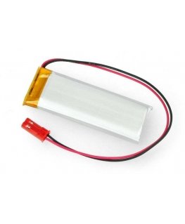 Akyga Li-Pol akku 750mAh 1S 3.7V - JST-BEC liitin + pistorasia - 58x21x6mm