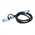 i-tec C31USBCACBL USB-kaabel USB 3.2 Gen 1 (3.1 Gen 1) 1 m USB C Must, Sinine i-tec C31USBCACBL USB-kaabel USB 3.2 Gen 1 (3.1 Gen 1) 1 m USB C Must, Sinine