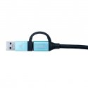 i-tec C31USBCACBL USB-kaapeli USB 3.2 Gen 1 (3.1 Gen 1) 1 m USB C musta, Sininen i-tec C31USBCACBL USB-kaapeli USB 3.2 Gen 1 (3.1 Gen 1) 1 m USB C musta, Sininen