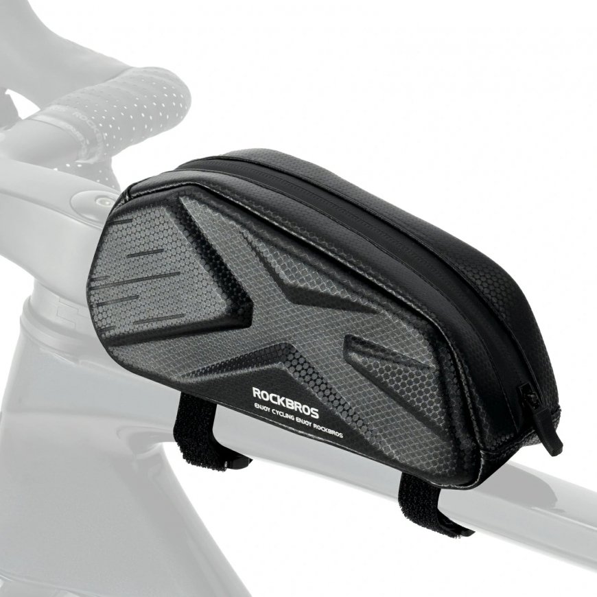 Rockbros Bike Bag, Rigid, Frame, Top Tube, 1.4l - Black