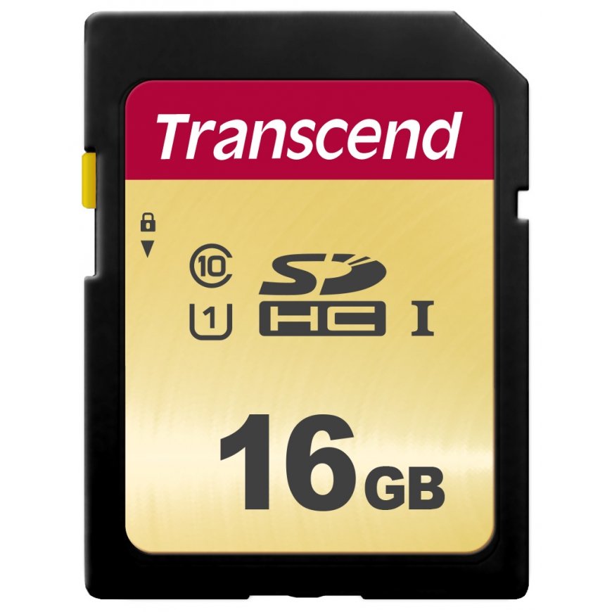 Transcend 16GB, UHS-I, SD SDHC Klasės 10 – 2