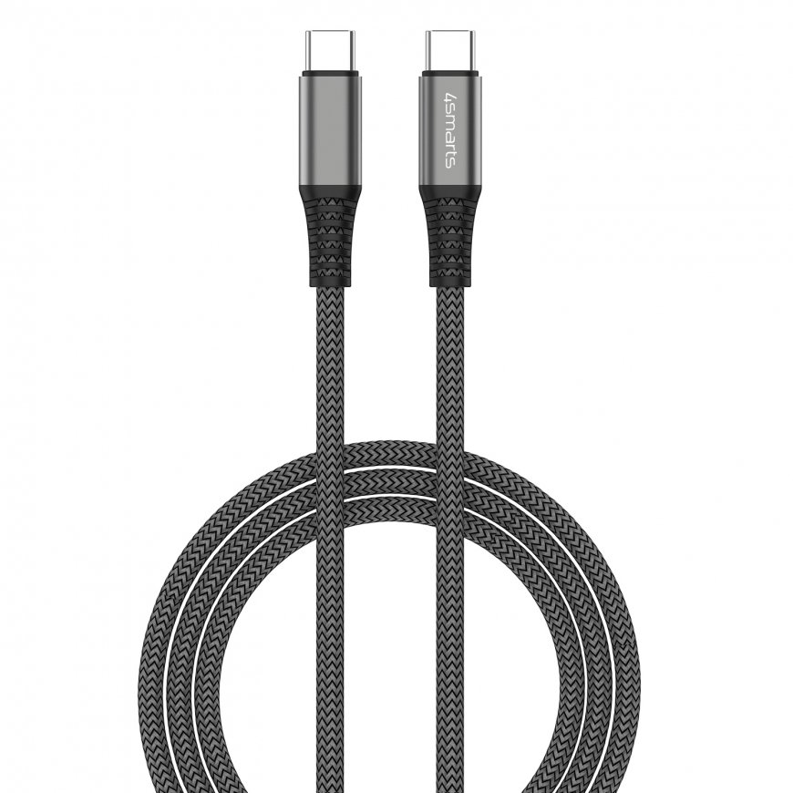 4smarts 456266 USB-kaapeli 1,5 m USB C musta – 2